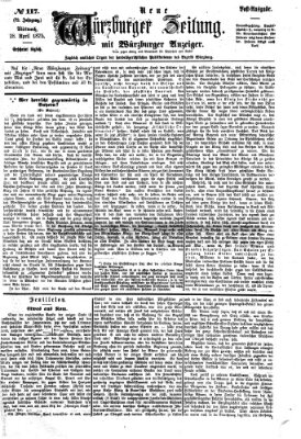 Neue Würzburger Zeitung Mittwoch 28. April 1875