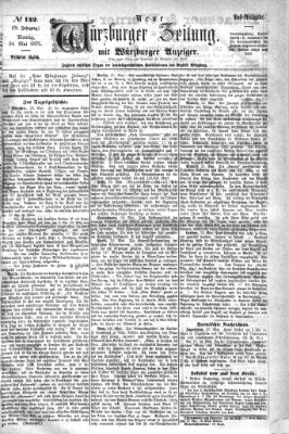 Neue Würzburger Zeitung Montag 24. Mai 1875