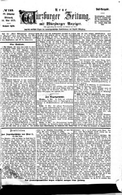 Neue Würzburger Zeitung Mittwoch 26. Mai 1875