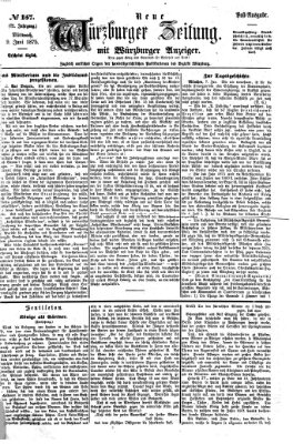 Neue Würzburger Zeitung Mittwoch 9. Juni 1875