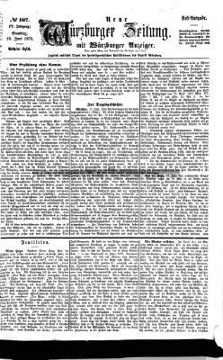 Neue Würzburger Zeitung Samstag 19. Juni 1875