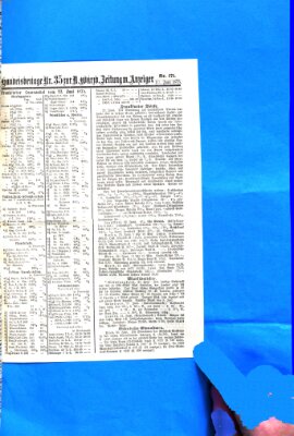 Neue Würzburger Zeitung Mittwoch 23. Juni 1875