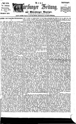 Neue Würzburger Zeitung Donnerstag 24. Juni 1875