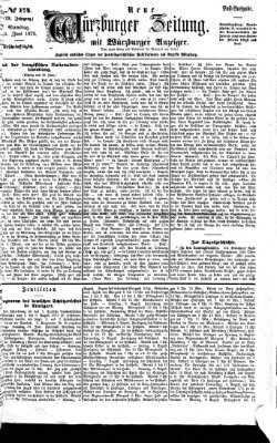 Neue Würzburger Zeitung Samstag 26. Juni 1875