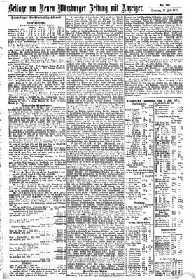 Neue Würzburger Zeitung Dienstag 13. Juli 1875