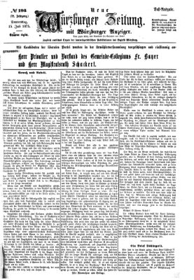 Neue Würzburger Zeitung Donnerstag 15. Juli 1875