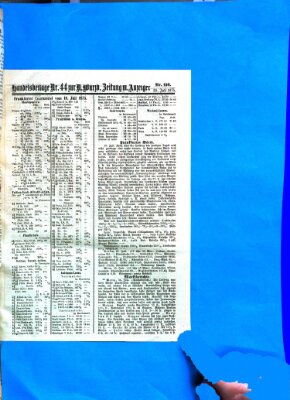 Neue Würzburger Zeitung Dienstag 20. Juli 1875