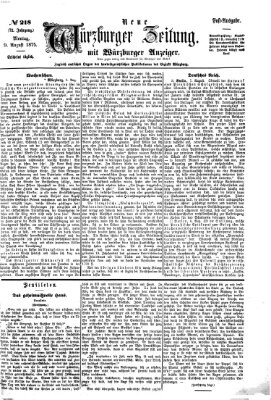 Neue Würzburger Zeitung Montag 9. August 1875