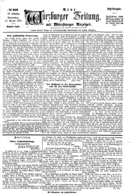 Neue Würzburger Zeitung Donnerstag 19. August 1875