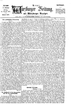 Neue Würzburger Zeitung Freitag 20. August 1875