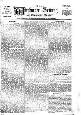 Neue Würzburger Zeitung Montag 23. August 1875