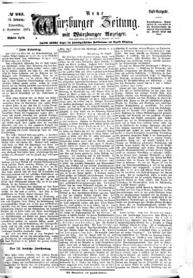 Neue Würzburger Zeitung Donnerstag 2. September 1875