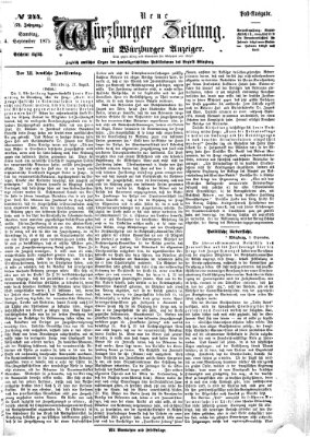 Neue Würzburger Zeitung Samstag 4. September 1875