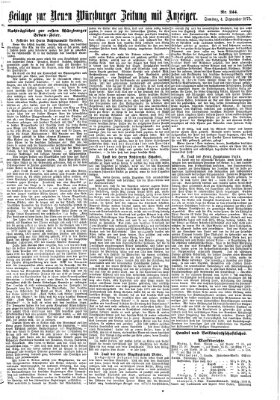 Neue Würzburger Zeitung Samstag 4. September 1875