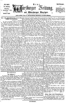 Neue Würzburger Zeitung Dienstag 7. September 1875