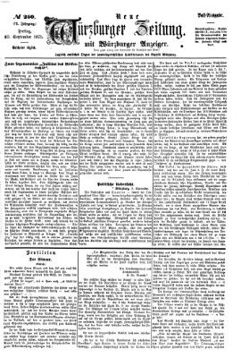 Neue Würzburger Zeitung Freitag 10. September 1875