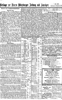 Neue Würzburger Zeitung Samstag 25. September 1875