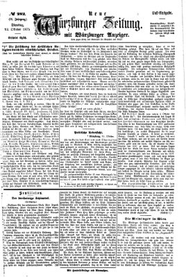 Neue Würzburger Zeitung Dienstag 12. Oktober 1875