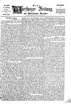 Neue Würzburger Zeitung Montag 18. Oktober 1875