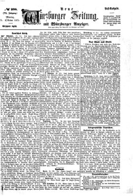 Neue Würzburger Zeitung Montag 25. Oktober 1875