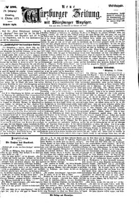 Neue Würzburger Zeitung Dienstag 26. Oktober 1875