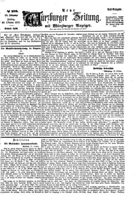 Neue Würzburger Zeitung Freitag 29. Oktober 1875