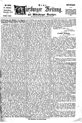 Neue Würzburger Zeitung Donnerstag 4. November 1875