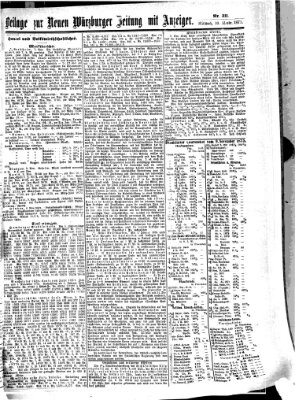 Neue Würzburger Zeitung Mittwoch 10. November 1875