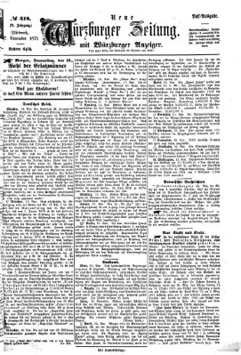 Neue Würzburger Zeitung Mittwoch 17. November 1875