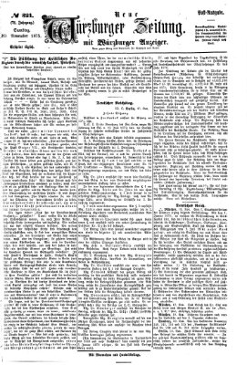 Neue Würzburger Zeitung Samstag 20. November 1875