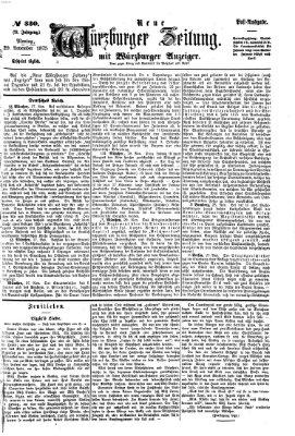 Neue Würzburger Zeitung Montag 29. November 1875