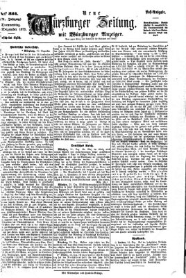 Neue Würzburger Zeitung Donnerstag 23. Dezember 1875