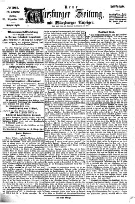 Neue Würzburger Zeitung Freitag 31. Dezember 1875