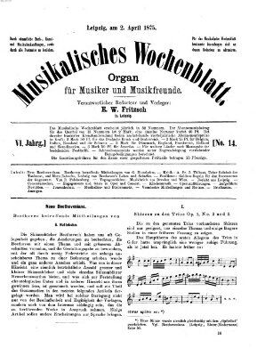 Musikalisches Wochenblatt Freitag 2. April 1875