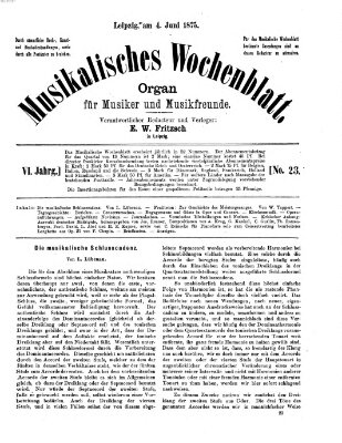 Musikalisches Wochenblatt Freitag 4. Juni 1875