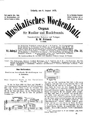 Musikalisches Wochenblatt Freitag 6. August 1875