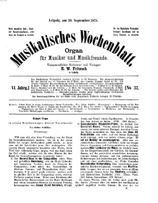 Musikalisches Wochenblatt Freitag 10. September 1875
