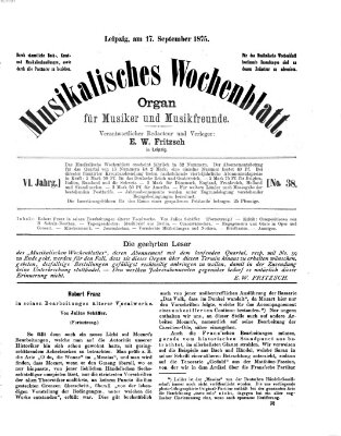 Musikalisches Wochenblatt Freitag 17. September 1875