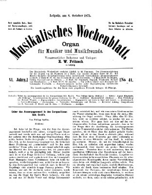 Musikalisches Wochenblatt Freitag 8. Oktober 1875