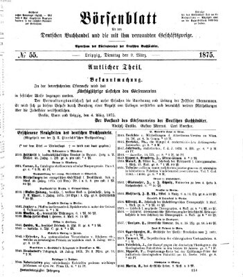 Börsenblatt für den deutschen Buchhandel Dienstag 9. März 1875