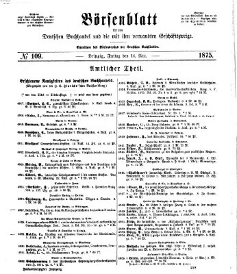 Börsenblatt für den deutschen Buchhandel Freitag 14. Mai 1875