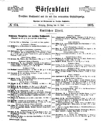 Börsenblatt für den deutschen Buchhandel Freitag 30. Juli 1875