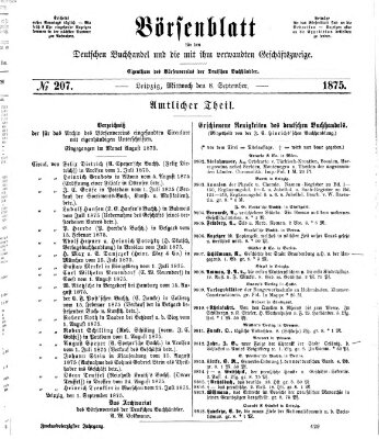 Börsenblatt für den deutschen Buchhandel Mittwoch 8. September 1875