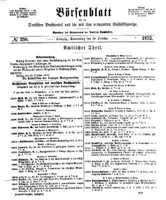 Börsenblatt für den deutschen Buchhandel Donnerstag 28. Oktober 1875