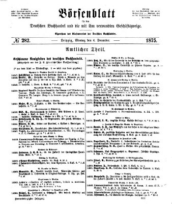 Börsenblatt für den deutschen Buchhandel Montag 6. Dezember 1875