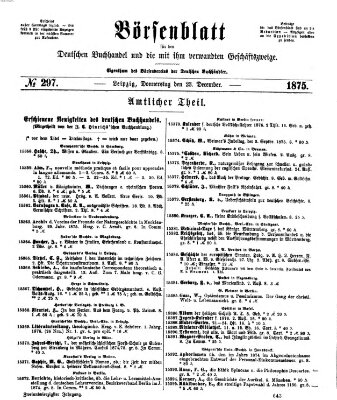 Börsenblatt für den deutschen Buchhandel Donnerstag 23. Dezember 1875