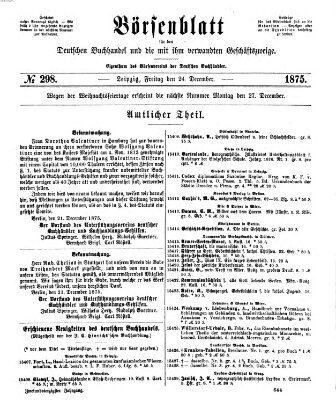 Börsenblatt für den deutschen Buchhandel Freitag 24. Dezember 1875