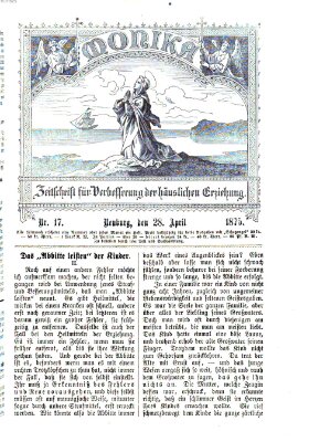 Katholische Schulzeitung (Bayerische Schulzeitung) Mittwoch 28. April 1875