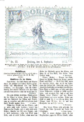 Katholische Schulzeitung (Bayerische Schulzeitung) Mittwoch 1. September 1875