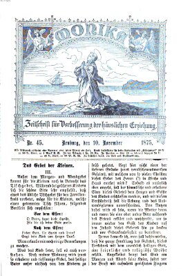 Katholische Schulzeitung (Bayerische Schulzeitung) Mittwoch 10. November 1875